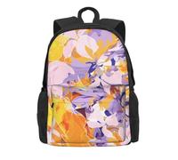 BWPDPXFJ Gorgeous flowers -Print 30L Travel Backpack Casual Hiking Daypack With Laptop Sleeve For University Commute & Outdoor Use.