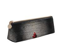 BWPDPXFJ Graffiti Colorful Brick -Print Triangular Leather Pencil Case - Eco-Friendly Crossgrain Organizer W/Premium Zipper for School, Office & Travel