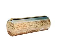 BWPDPXFJ Happy Penguin -Print Eco-Friendly Leather Pencil Case/Zipper - Compact Cylinder Organizer for School, Office & Travel
