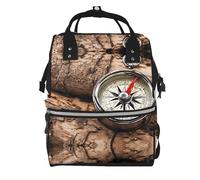BWPDPXFJ Law of the Compass Navigation -Print Large Capacity Multi-Function Backpack Water-Resistant With Compartments For Hiking Travel Everyday Adults.