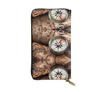 BWPDPXFJ Law of The Compass Navigation -Print Slim Leather Wallet with Zipper, 12 Card Slots & Coin Pocket, Luxury Compact Wallet for Travel, Professional Use, Gift Ideas for Her & Him.