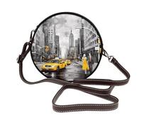BWPDPXFJ Love from New York -Print Elegant Waterproof Leather Shoulder Bag For Women - Detachable Strap, Compact Tote, Ideal For Work, Travel & Everyday Use.