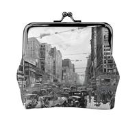 BWPDPXFJ Love from New York Print -Print Travel Coin Purse with Wrist Strap, RFID Blocking & TSA Approved Compact Wallet for Swimming, Beach, Gift Set for Women.