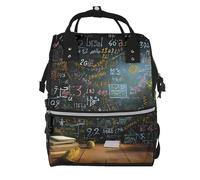 BWPDPXFJ Math Formula -Print Large Capacity Multi-Function Backpack Water-Resistant With Compartments For Hiking Travel Everyday Adults.