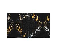 BWPDPXFJ Music Notes -Print Reusable Face Wash Cloth Eco-Friendly Quick-Dry One Size For Travel Gym Skincare