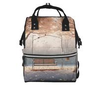 BWPDPXFJ now Falling in The Park -Print Large Capacity Multi-Function Backpack Water-Resistant With Compartments For Hiking Travel Everyday Adults.