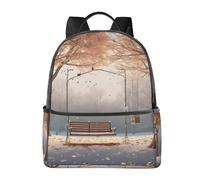 BWPDPXFJ now Falling in The Park -Print Urban Commuter Stylish Lightweight Backpack For Travel & School, Versatile Daypack For Women With Padded Straps.