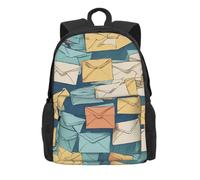 BWPDPXFJ Postal Stationery -Print 30L Travel Backpack Casual Hiking Daypack With Laptop Sleeve For University Commute & Outdoor Use.