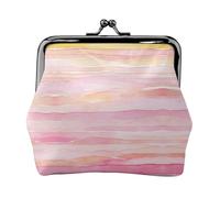 BWPDPXFJ Rose Gold Faux Glitter -Print Travel Coin Purse with Wrist Strap, RFID Blocking & TSA Approved Compact Wallet for Swimming, Beach, Gift Set for Women.