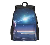 BWPDPXFJ Space Planet -Print 30L Travel Backpack Casual Hiking Daypack With Laptop Sleeve For University Commute & Outdoor Use.