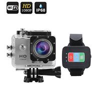 BWQ3 Full HD 1080P Sports Action Camera - 30M Waterproof, 2 Inch Screen, 170 Degree Lens, Remote Control, 1080P (Silver)