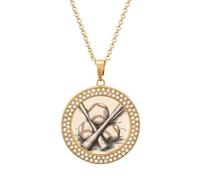 BWQMNT Alloy Diamond Necklaces Native American Dream Catcher Printed Round Necklace Applicable to Birthday,mother's Day Gifts, One size, Zinc, Diamond