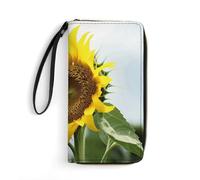 BWQMNT Durable And Portable Black White Glitter Printed Leather Wallet: Perfect for Storing Cards, Cash And An On-the-go Lifestyle, It Is An Ideal Holiday Gift to Organize Your Essentials, Bloom