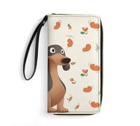BWQMNT Durable And Portable I Love My Dog Dachshunds Printed Leather Wallet: Perfect for Storing Cards, Cash And An On-the-go Lifestyle, It Is An Ideal Holiday Gift to Organize Your Essentials, I Love