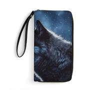 BWQMNT Durable And Portable Mexican Folk Art Boho Printed Leather Wallet: Perfect for Storing Cards, Cash And An On-the-go Lifestyle, It Is An Ideal Holiday Gift to Organize Your Essentials, lonely