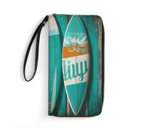 BWQMNT Durable And Portable Ocean at Warm Twilight Printed Leather Wallet: Perfect for Storing Cards, Cash And An On-the-go Lifestyle, It Is An Ideal Holiday Gift to Organize Your Essentials