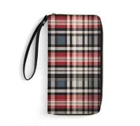 BWQMNT Durable And Portable Yellow Leaves Chicken Printed Leather Wallet: Perfect for Storing Cards, Cash And An On-the-go Lifestyle, It Is An Ideal Holiday Gift to Organize Your Essentials, Old Plaid