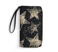 BWQMNT Durable And Portable Yellow Leaves Chicken Printed Leather Wallet: Perfect for Storing Cards, Cash And An On-the-go Lifestyle, It Is An Ideal Holiday Gift to Organize Your Essentials, Star