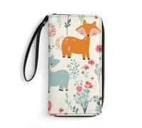 BWQMNT Durable And Portable Yellow Leaves Chicken Printed Leather Wallet: Perfect for Storing Cards, Cash And An On-the-go Lifestyle, It Is An Ideal Holiday Gift to Organize Your Essentials, Cute
