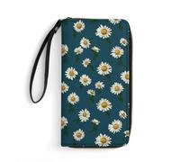 BWQMNT Durable And Portable Yellow Leaves Chicken Printed Leather Wallet: Perfect for Storing Cards, Cash And An On-the-go Lifestyle, It Is An Ideal Holiday Gift to Organize Your Essentials, Small
