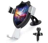BWQSKL Universal Phone Holder for Car Vent Dashboard Windshield Nebula and Galaxy in The Universe Car Mount Compatible iPhone 16 Pro Max 15 14 13, Samsung