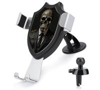 BWQSKL Universal Phone Holder for Car Vent Dashboard Windshield Skull Style Man Car Mount Compatible iPhone 16 Pro Max 15 14 13, Samsung