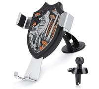 BWQSKL Universal Phone Holder for Car Vent Dashboard Windshield Wolf and Mushroom Car Mount Compatible iPhone 16 Pro Max 15 14 13, Samsung