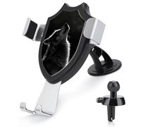BWQSKL Universal Phone Holder for Car Vent Dashboard Windshield Wolf Facing The Moon Car Mount Compatible iPhone 16 Pro Max 15 14 13, Samsung