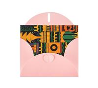 BWQTRYD African Ethnic Pattern Greeting Cards Blank Note Cards with Envelopes Happy Birthday Card Thank You Card Wedding Party Invitation Cards for All Occasions 4x6 Inch