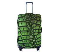 BWQTRYD Alligator Skin Luggage Cover Tsa Approved, Stretch Suitcase Protector Anti-Scratch Travel Suitcase Cover Washable Baggage Covers for 18-32 Inch Luggage Sleeve, Black, L