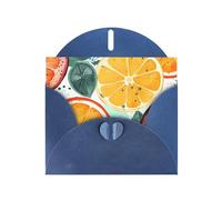 BWQTRYD Citrus Fruit Painting Greeting Cards Blank Note Cards with Envelopes Happy Birthday Card Thank You Card Wedding Party Invitation Cards for All Occasions 4x6 Inch