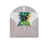 BWQTRYD Colored Pineapple Greeting Cards Blank Note Cards with Envelopes Happy Birthday Card Thank You Card Wedding Party Invitation Cards for All Occasions 4x6 Inch