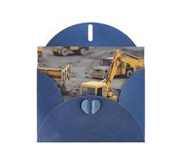 BWQTRYD Construction Trucks Greeting Cards Blank Note Cards with Envelopes Happy Birthday Card Thank You Card Wedding Party Invitation Cards for All Occasions 4x6 Inch