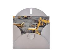 BWQTRYD Construction Trucks Greeting Cards Blank Note Cards with Envelopes Happy Birthday Card Thank You Card Wedding Party Invitation Cards for All Occasions 4x6 Inch
