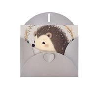 BWQTRYD Cute Little Hedgehog Greeting Cards Blank Note Cards with Envelopes Happy Birthday Card Thank You Card Wedding Party Invitation Cards for All Occasions 4x6 Inch