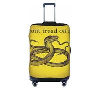 BWQTRYD Dont tread on me Luggage Cover Tsa Approved, Stretch Suitcase Protector Anti-Scratch Travel Suitcase Cover Washable Baggage Covers for 18-32 Inch Luggage Sleeve, Black, L