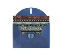 BWQTRYD Ethnic Turtle Striped Greeting Cards Blank Note Cards with Envelopes Happy Birthday Card Thank You Card Wedding Party Invitation Cards for All Occasions 4x6 Inch