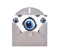 BWQTRYD Evil Eyes Pattern Greeting Cards Blank Note Cards with Envelopes Happy Birthday Card Thank You Card Wedding Party Invitation Cards for All Occasions 4x6 Inch