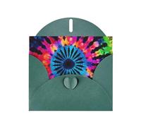 BWQTRYD Exotic Tribe Tie Dye Style Greeting Cards Blank Note Cards with Envelopes Happy Birthday Card Thank You Card Wedding Party Invitation Cards for All Occasions 4x6 Inch