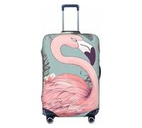 BWQTRYD Flamingo Luggage Cover Tsa Approved, Stretch Suitcase Protector Anti-Scratch Travel Suitcase Cover Washable Baggage Covers for 18-32 Inch Luggage Sleeve, Black, M
