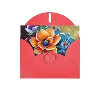BWQTRYD Flower Diamond Painting Greeting Cards Blank Note Cards with Envelopes Happy Birthday Card Thank You Card Wedding Party Invitation Cards for All Occasions 4x6 Inch