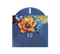 BWQTRYD Flower Diamond Painting Greeting Cards Blank Note Cards with Envelopes Happy Birthday Card Thank You Card Wedding Party Invitation Cards for All Occasions 4x6 Inch