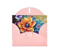 BWQTRYD Flower Diamond Painting Greeting Cards Blank Note Cards with Envelopes Happy Birthday Card Thank You Card Wedding Party Invitation Cards for All Occasions 4x6 Inch