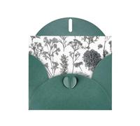 BWQTRYD Flowering Herbs and Herbaceous Plants Greeting Cards Blank Note Cards with Envelopes Happy Birthday Card Thank You Card Wedding Party Invitation Cards for All Occasions 4x6 Inch