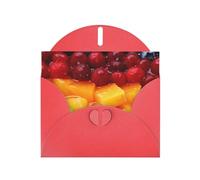 BWQTRYD Fruit Rainbow Greeting Cards Blank Note Cards with Envelopes Happy Birthday Card Thank You Card Wedding Party Invitation Cards for All Occasions 4x6 Inch