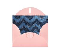 BWQTRYD Gradient Blue Denim Greeting Cards Blank Note Cards with Envelopes Happy Birthday Card Thank You Card Wedding Party Invitation Cards for All Occasions 4x6 Inch