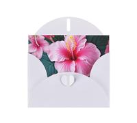BWQTRYD Hawaii Flower Greeting Cards Blank Note Cards with Envelopes Happy Birthday Card Thank You Card Wedding Party Invitation Cards for All Occasions 4x6 Inch