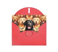 BWQTRYD labrador retriever Dogs Greeting Cards Blank Note Cards with Envelopes Happy Birthday Card Thank You Card Wedding Party Invitation Cards for All Occasions 4x6 Inch