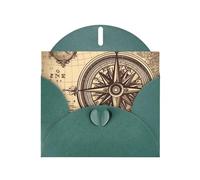 BWQTRYD Law of the Compass Navigation Greeting Cards Blank Note Cards with Envelopes Happy Birthday Card Thank You Card Wedding Party Invitation Cards for All Occasions 4x6 Inch
