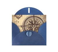 BWQTRYD Law of the Compass Navigation Greeting Cards Blank Note Cards with Envelopes Happy Birthday Card Thank You Card Wedding Party Invitation Cards for All Occasions 4x6 Inch